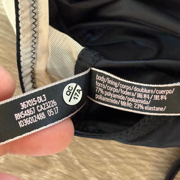 Victoria’s Secret Black Satin Strappy Bralette M NWT - Picture 6 of 11